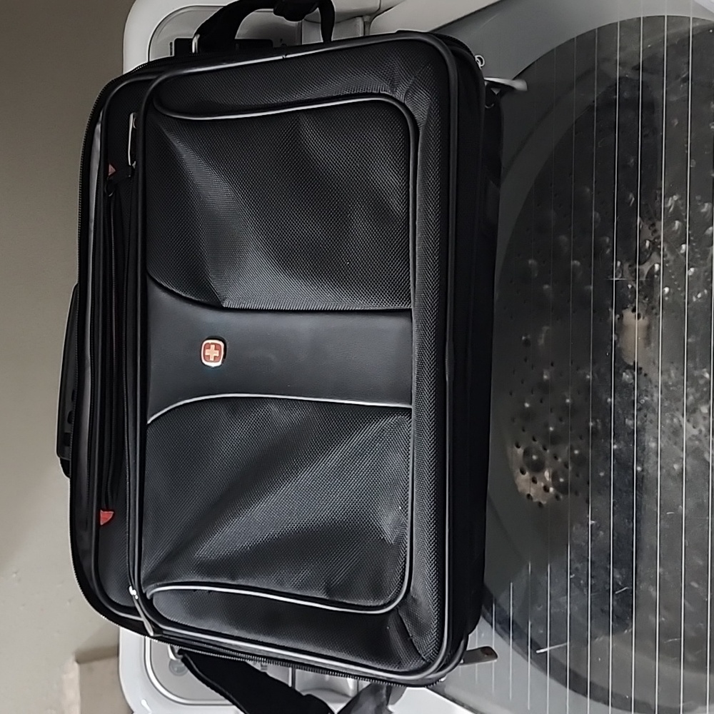 Alpine Swiss Black Laptop Bag